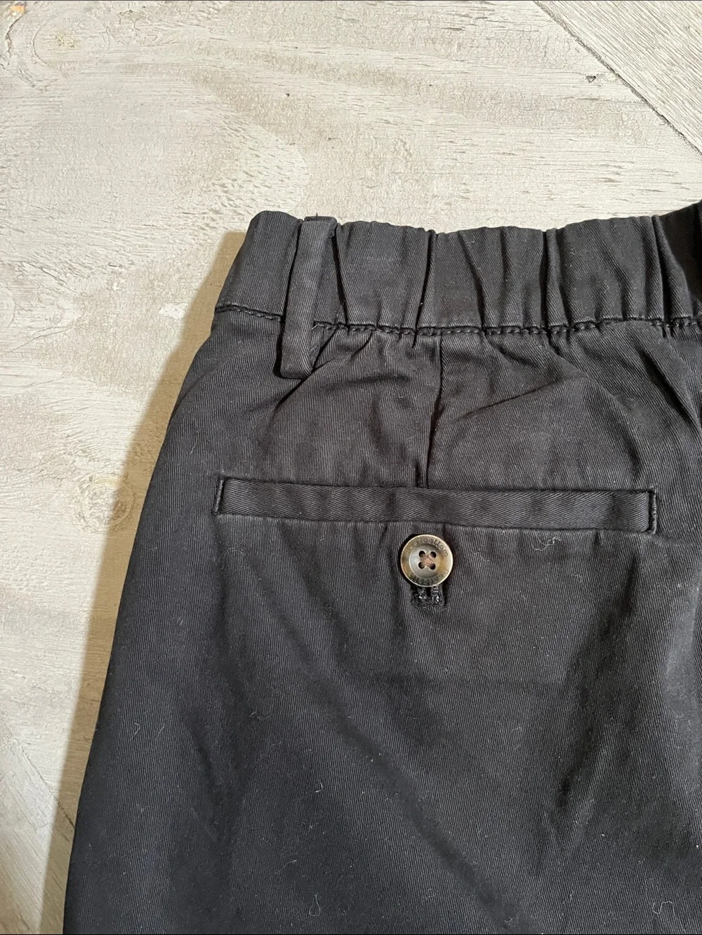 Bearbottom Men’s  Flat Front Black Casual Shorts NWT 4 Pocket Heavyweight Sz Sm